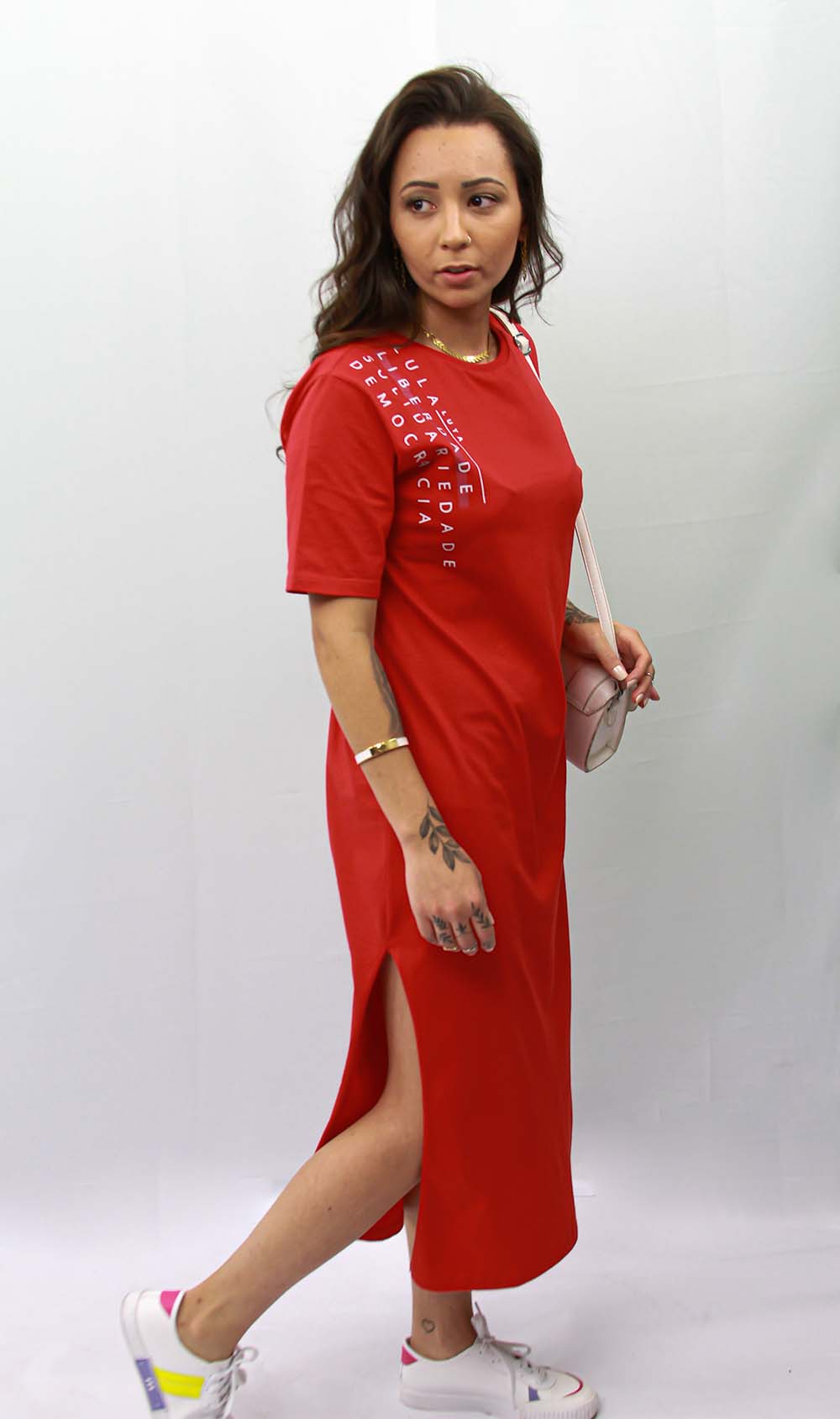 UNT_5795 Vestido Camiseta Liberdade - Imagem 1