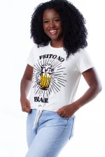 Camiseta Feminina "Feito no Brasil:" - Imagem 2
