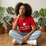 Camiseta MEU VOTO É SECRETO